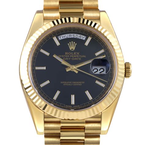 rolex oyster perpetual day date occasion|rolex day date 40mm price.